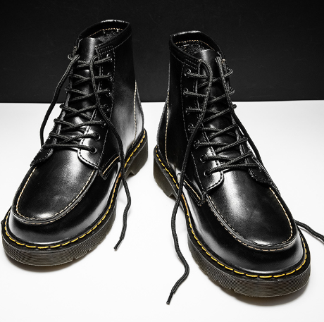 Men's High-Top Cowhide Martin Trendy Tooling Boots ILLUSION CO