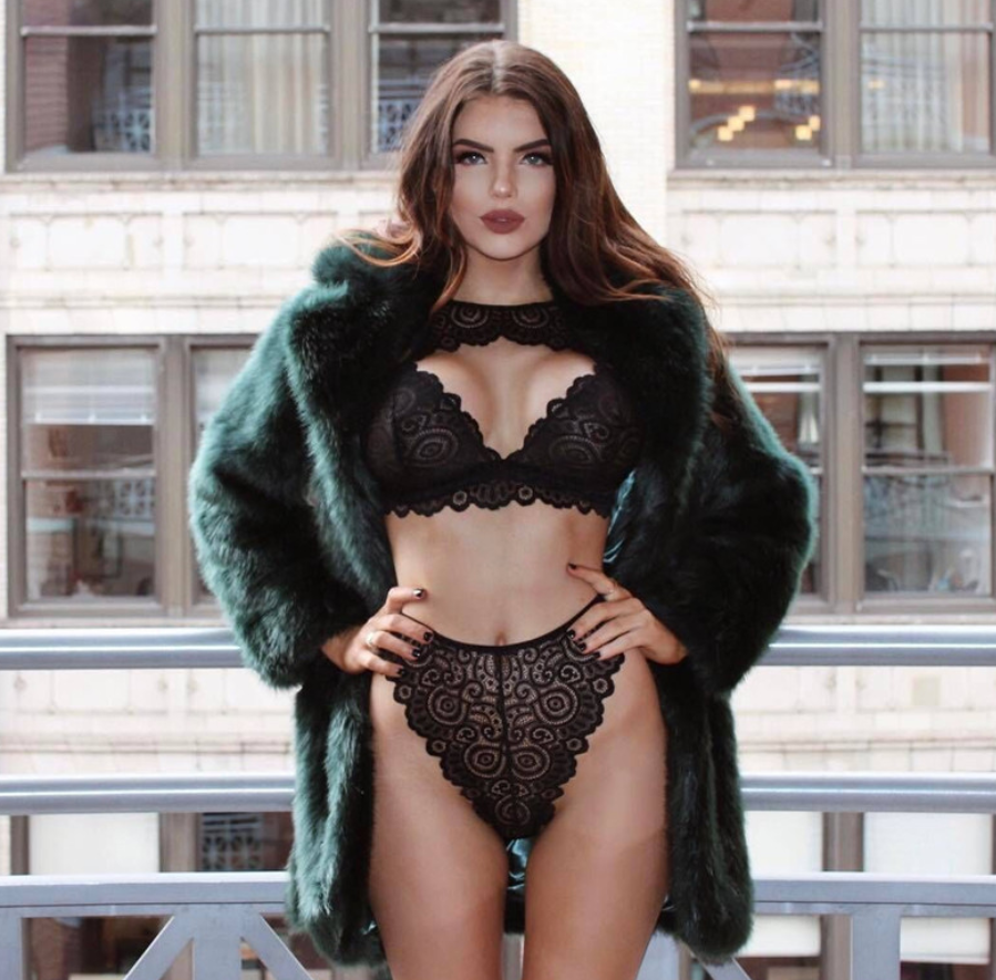 Women's Lace Lingerie Set Women's Lingerie Unbranded Black XXL