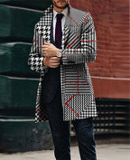 Men's Large Suit Collar Pocket Coat