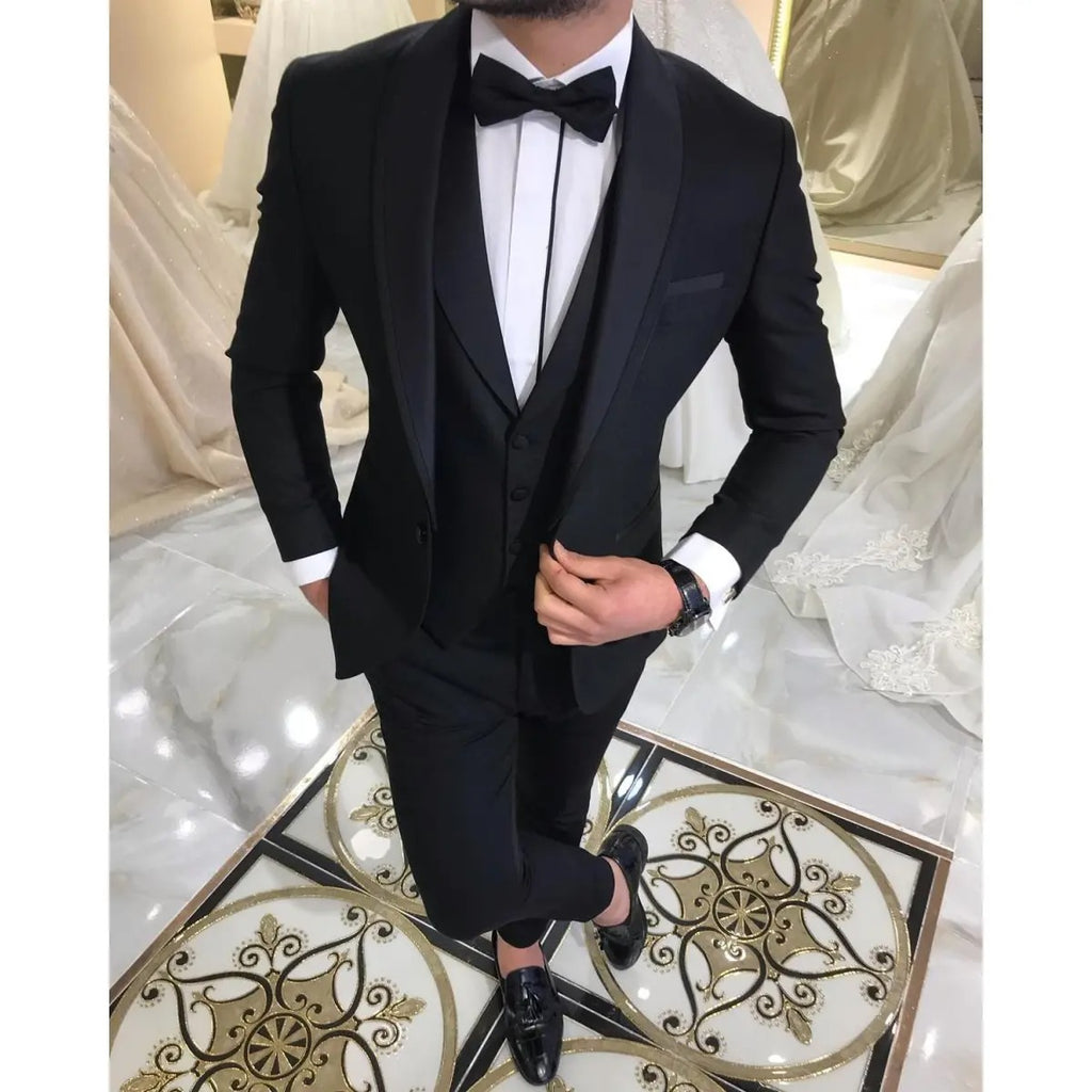 Men's Suit Three Piece Business Suit