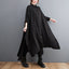 Women's Loose Long Slit Shirt Dress
