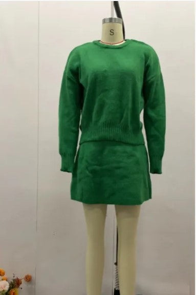 Women's Knitwear Skirt Outfit