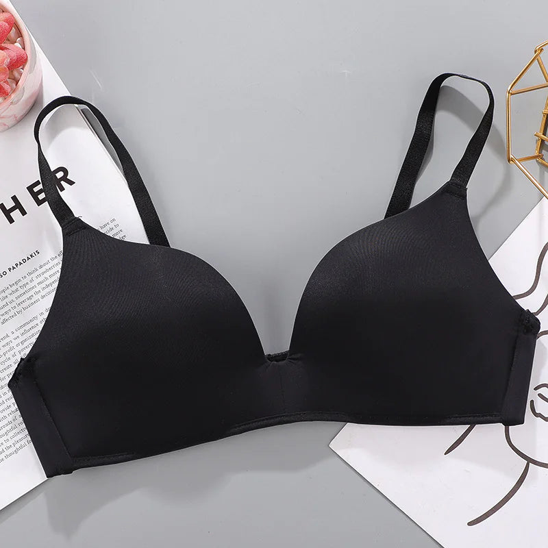 Breathable No Rims Gather Bra for Women