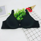 6 Pieces Large Cotton Moms Steel Rimless Bra
