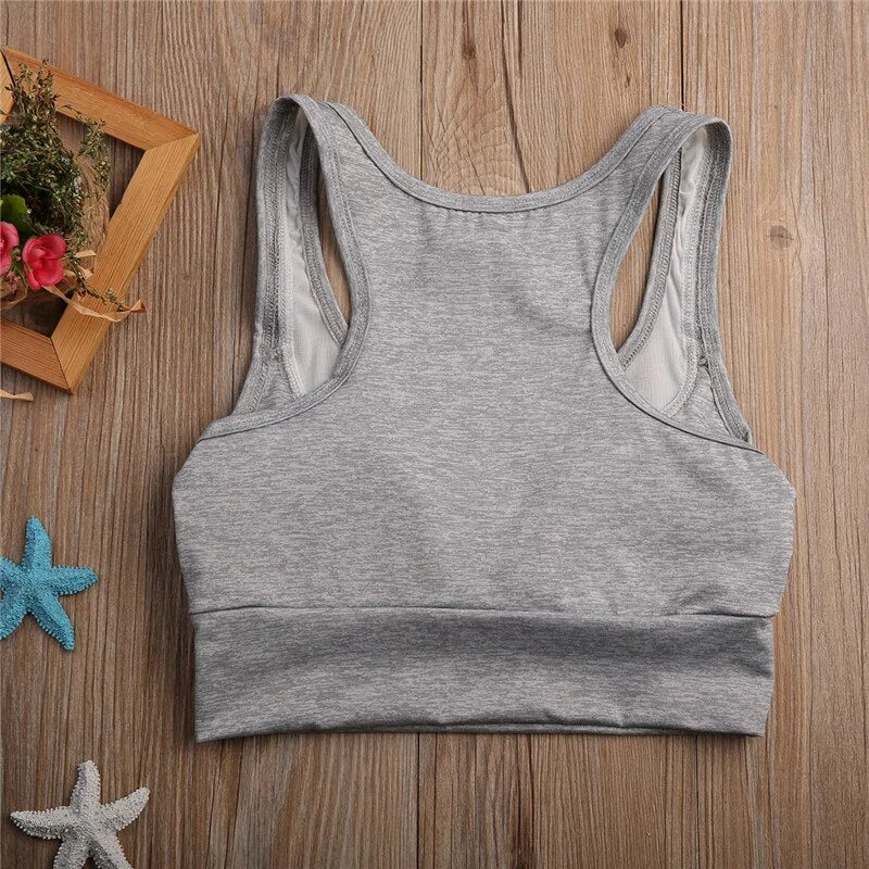 Womens Mesh Patchwork Sports Bra Tank Tops