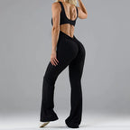 Women's Seamless Hollow Yoga Bodysuit Casual Activewear