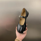 Retro Square Toe Mary Jane Pumps Shoes