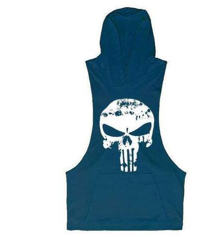 Hooded Skull Bodybuilding Tank Top Men's Tank Top Unbranded 9 XXL