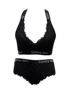 Women's Wireless Backless Lingerie Set With Panties