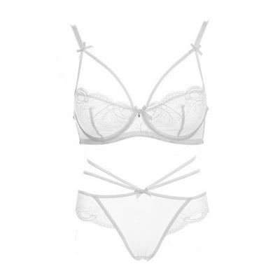 Women's Transparent Lingerie Set With Crossed Straps Women's Lingerie Unbranded