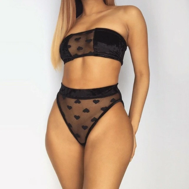 Women's Lace Lingerie Set With Shorts
