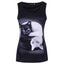 3D Cat Print Sleeveless Street Style Tank Top Men's Tank Top Unbranded S