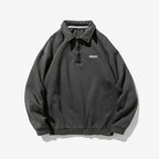 Men's Japanese Style Fall Winter Polo Shirt with Collar