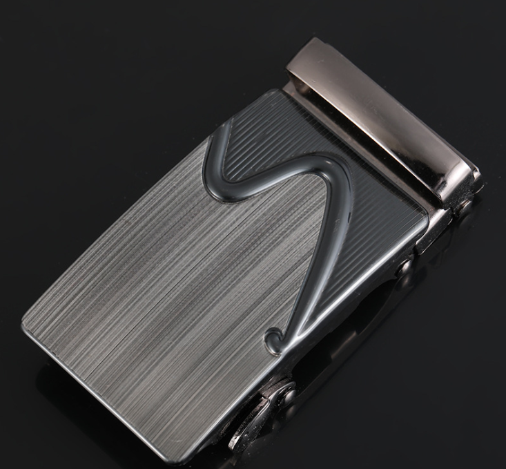 Men's Fashionable Automatic Buckle Leather Belt