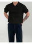 Men's Half Sleeve Polo Shirt Men's Polo Unbranded Black M