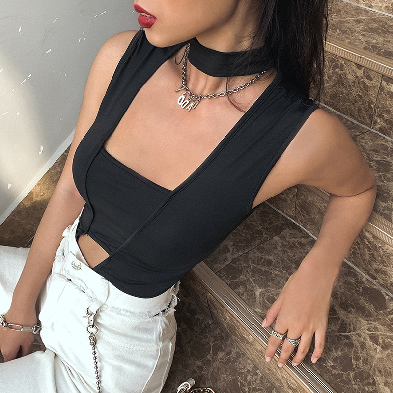 Women's Y2K O Neck T Shirt Jumpsuit for Women Summer Fashion