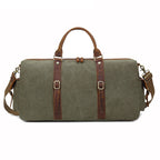 Vintage Leather Travel Bag for Men - Large Capacity