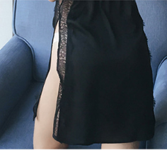 Women's Lace Backless Nightgown With Lingerie Style Women's Lingerie Unbranded