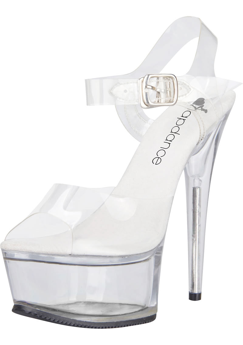 Lapdance Clear Platform Sandal With Quick Release Strap 6 inches Heel Xgen Products