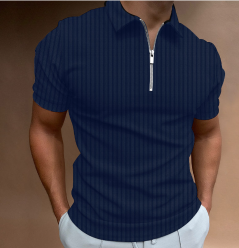 Men's Striped Polo Shirt