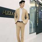 Men's Business Suit Set for Weddings and Formal Events