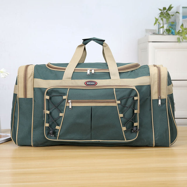 Large Waterproof Nylon Duffle Gym Bag for Travel