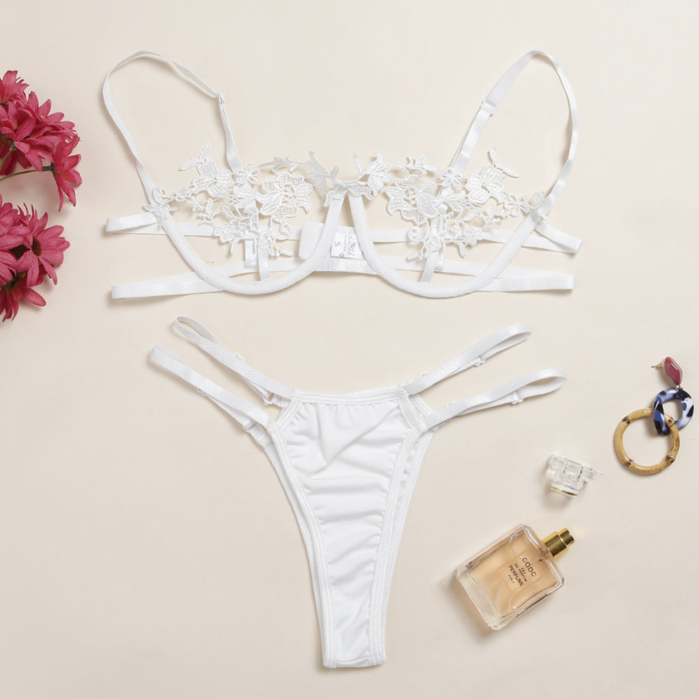 Women's Lace Panel Push Up Lingerie Set Women's Lingerie Unbranded