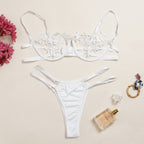 Women's Lace Panel Push Up Lingerie Set Women's Lingerie Unbranded