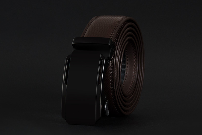 Men's Genuine Leather Automatic Buckle Belt