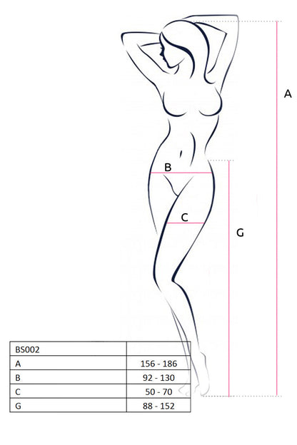 Passion Lingerie Womens Suspender Tights With Hearts OS Passion Lingerie