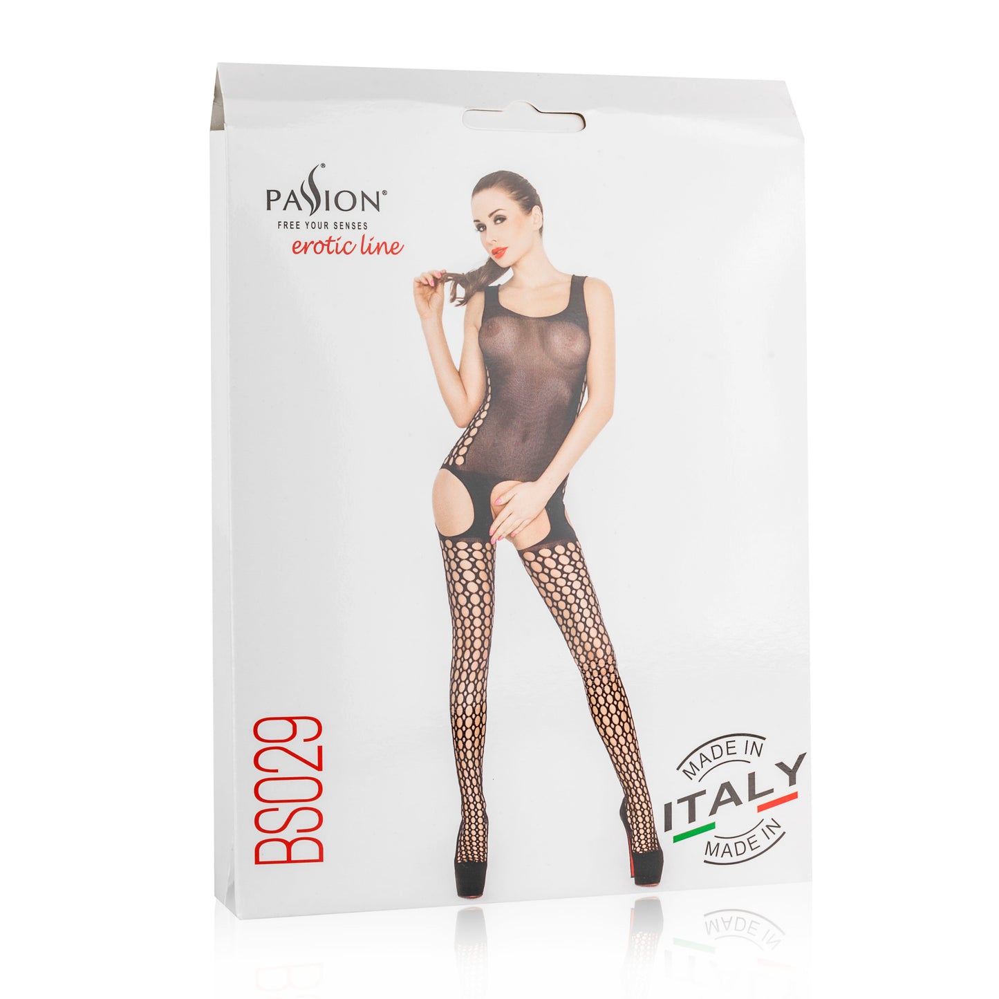 Passion Lingerie Sheer Body Hugging Bodystocking BS029 One Size Black Passion Lingerie