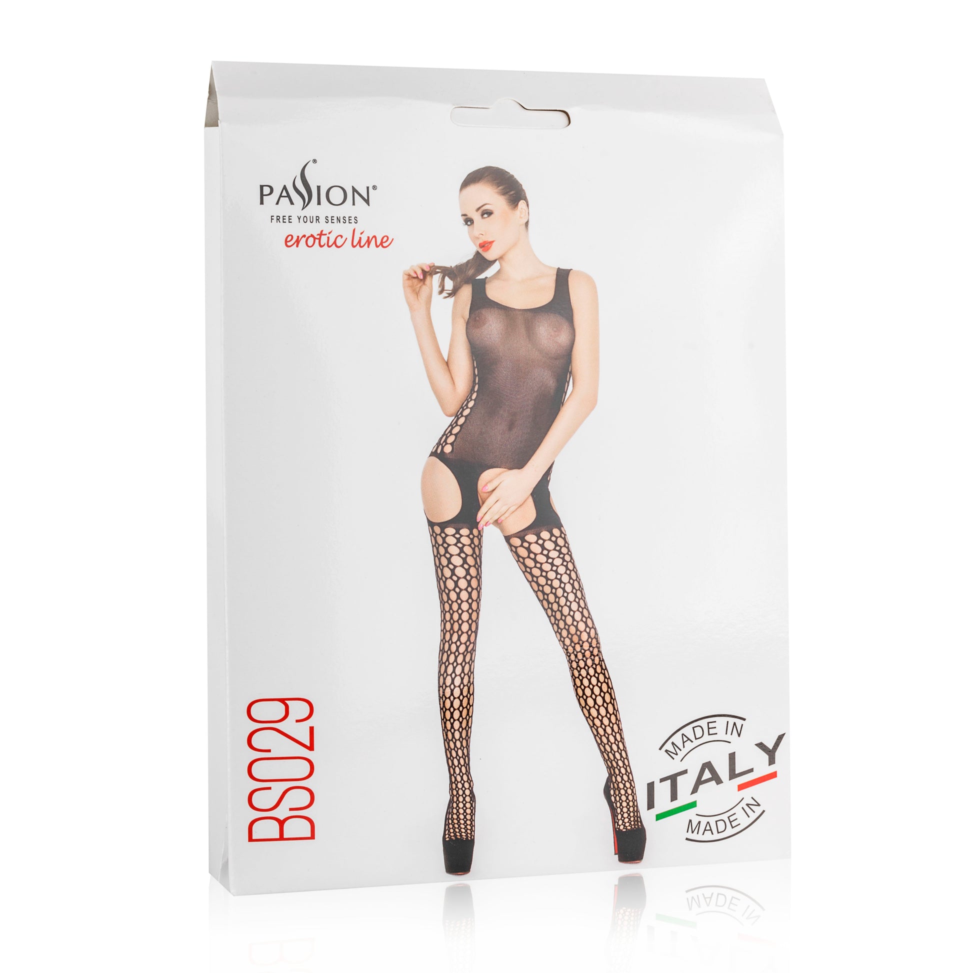 Passion Lingerie Sheer Body Hugging Bodystocking BS029 One Size Black Passion Lingerie