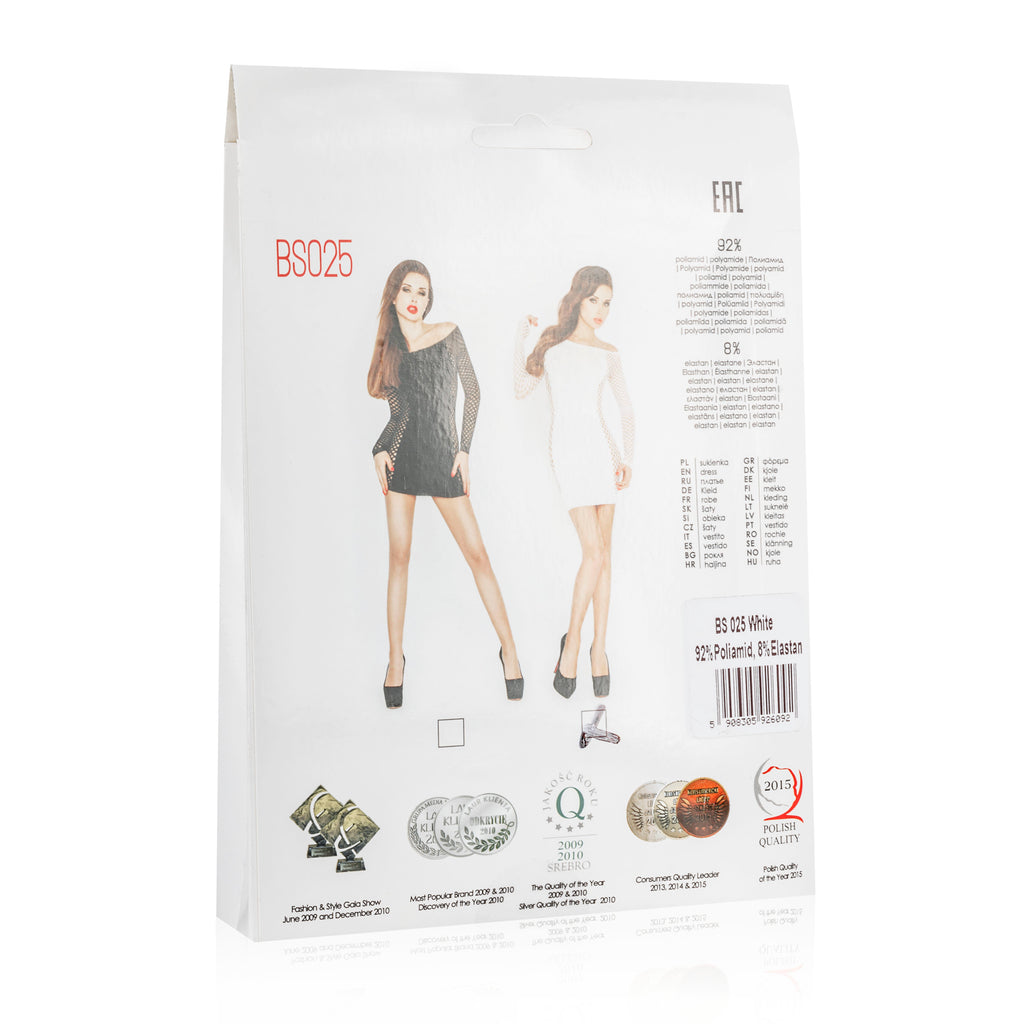 Passion Lingerie Womens Mini Dress With Mesh Sleeves and Sides One Size Passion Lingerie