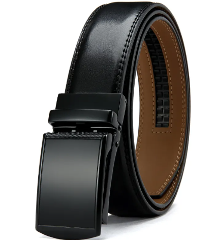 Men's No Holes Cowhide Leather Belt