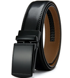 Men's No Holes Cowhide Leather Belt