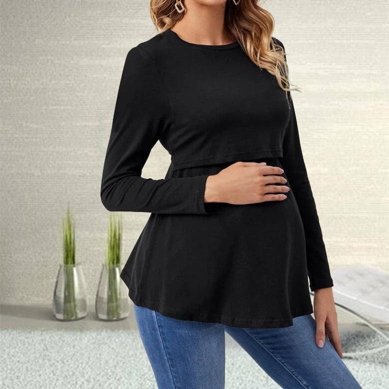 Women's Maternity Long Sleeve Tops