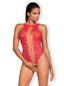 Obsessive Open Back B120 Sexy Knitted Womens Teddy OS Red Obsessive