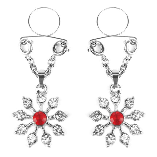 Peekaboo Pasties Ruby and Diamond Star Nipple Jewellery Peekaboo Pasties