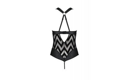 Passion Lingerie Hima Womens Bodysuit Black S / M Passion Lingerie