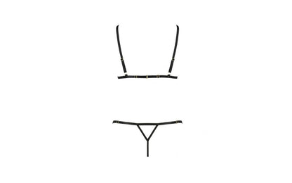 Passion Lingerie Solon Bra & Panty Set 2 Piece Black S / M Passion Lingerie