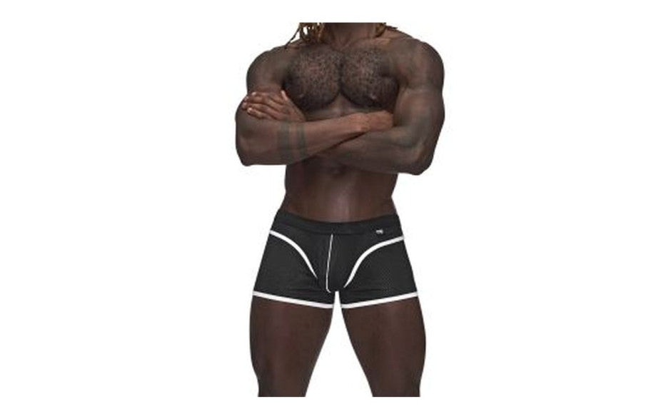Male Power Sport Mesh Breathable Mens Mini Short Black XL Male Power