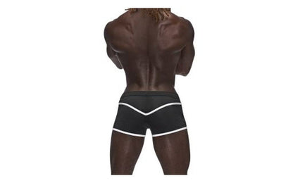 Male Power Sport Mesh Breathable Mens Mini Short Black XL Male Power