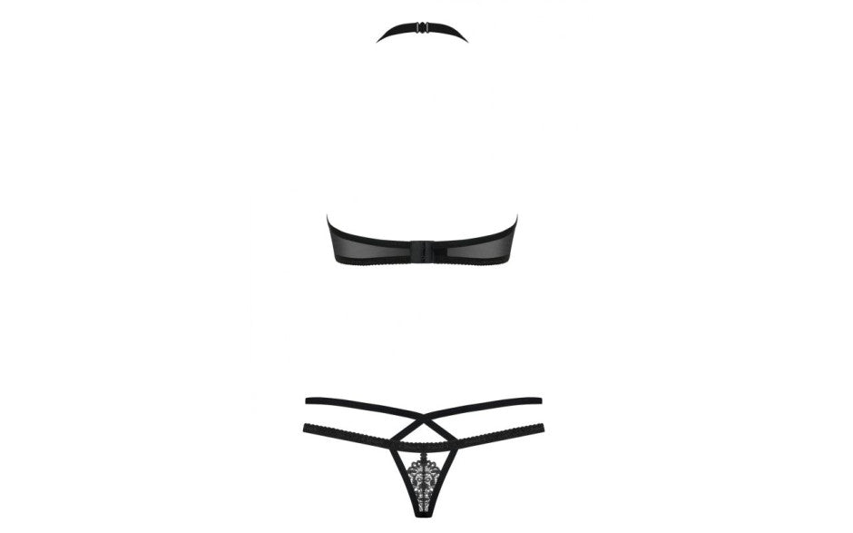 Obsessive Bra and Panty Set 2 Piece Black L / XL Obsessive