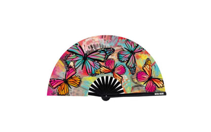 Neva Nude Flutter By Butterfly Blacklight Folding Fan Neva Nude