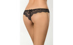 Axami Lingerie Brazilian Open Crotch G String Panty Black XL Axami Lingerie