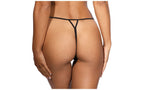 Axami Lingerie Lace Open Front G String Panty Black Small Axami Lingerie