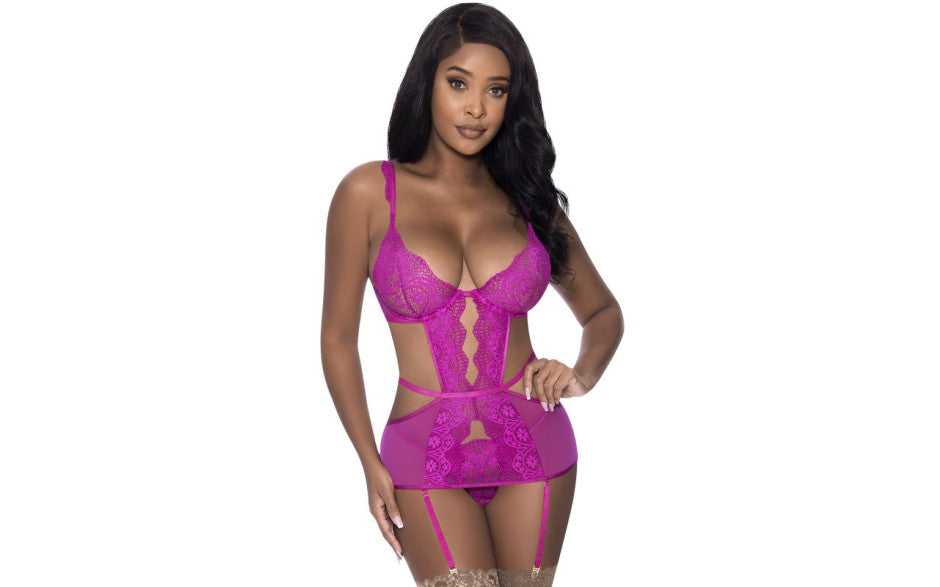 Exposed Lingerie Cutout Dress & Sexy G String Set M / L Exposed Lingerie
