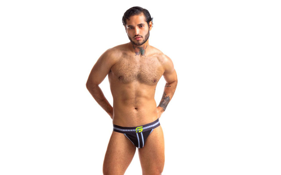 Sport Fucker Jersey Mens Jock Strap Black Large Sport Fucker