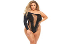 Pink Lipstick Dollar Sign Womens Bodysuit Queen Pink Lipstick