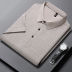 Men's Textured Polo Shirt